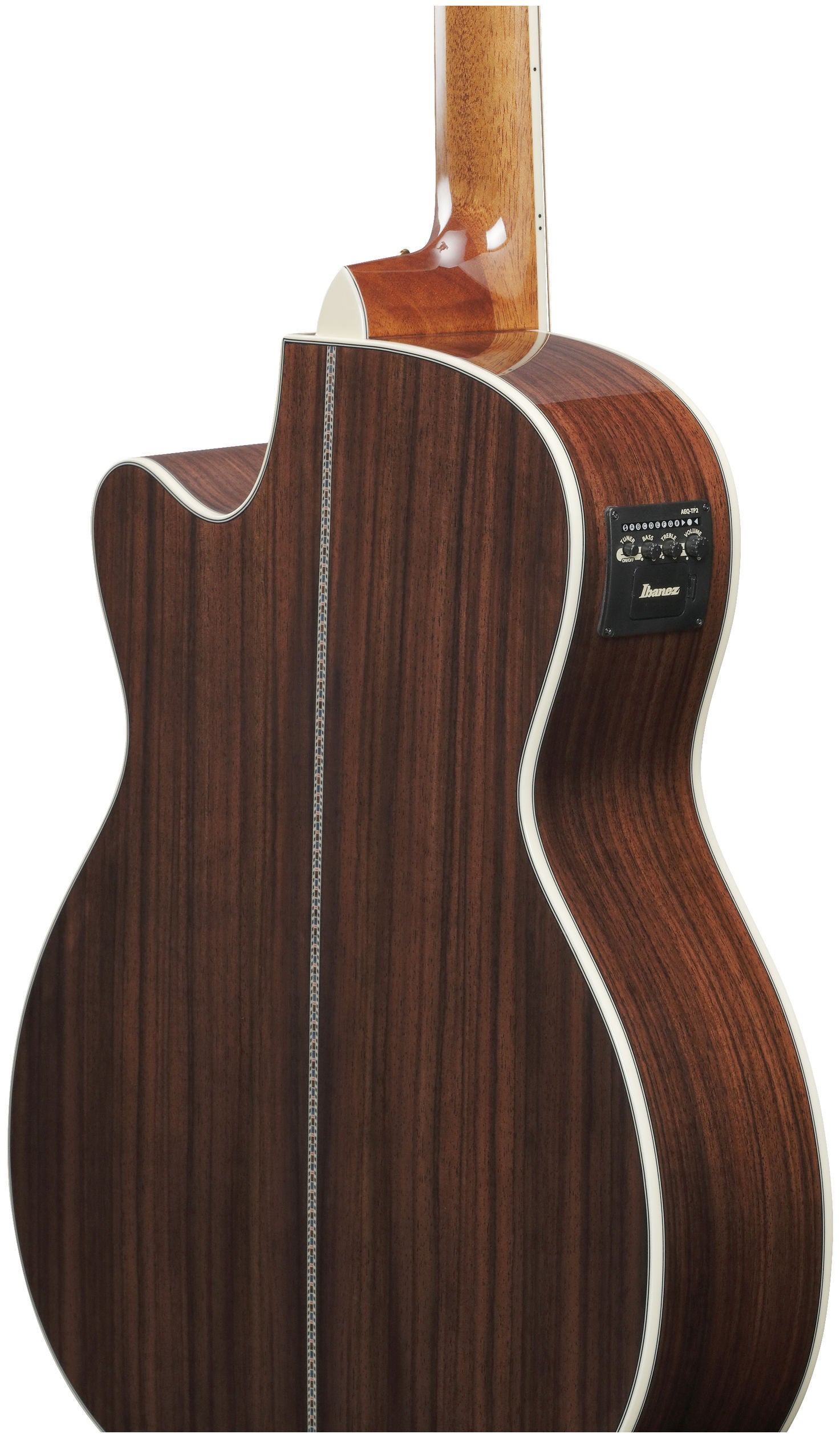 Ibanez AC391RCE - Black Top, Natural High Gloss