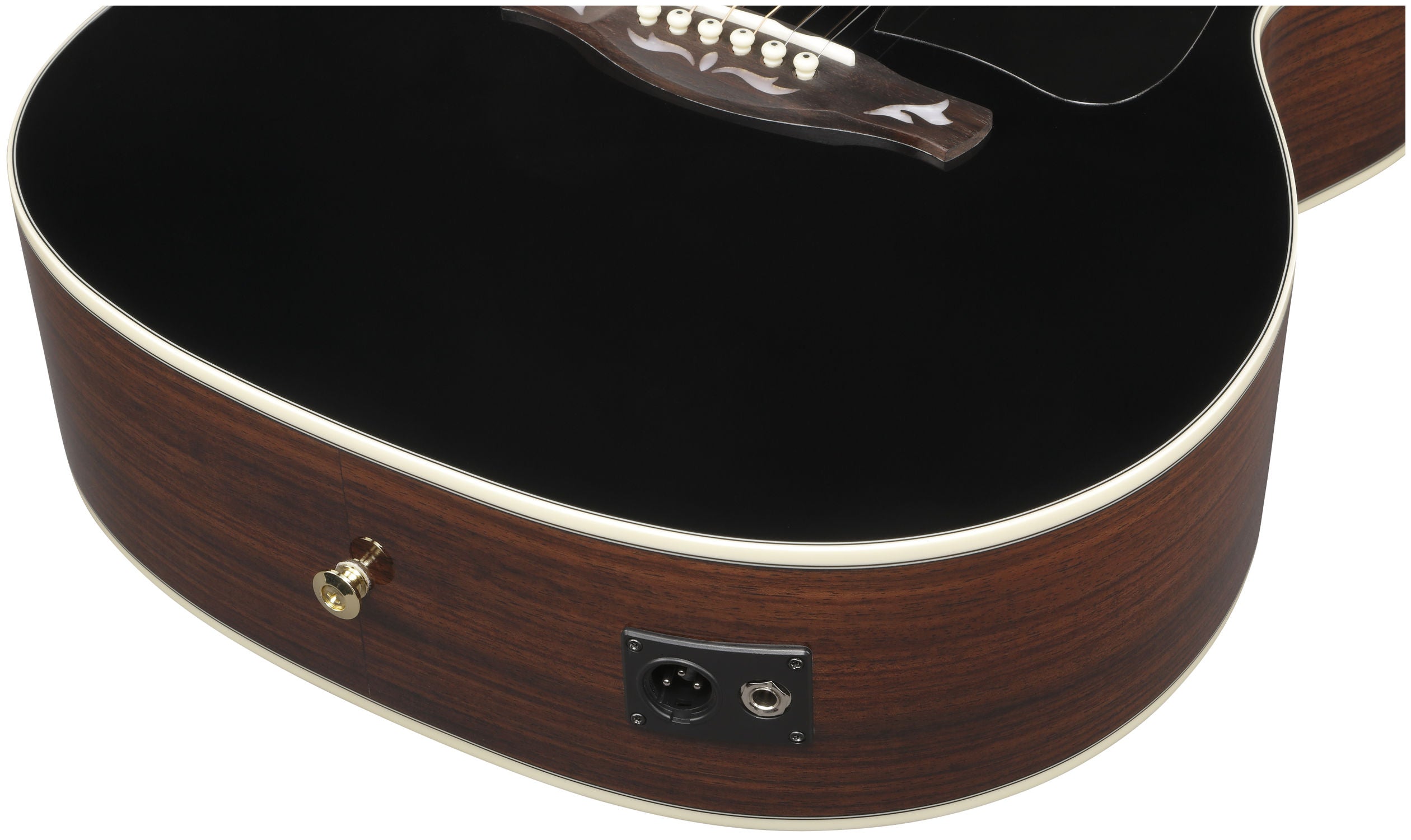 Ibanez AC391RCE - Black Top, Natural High Gloss