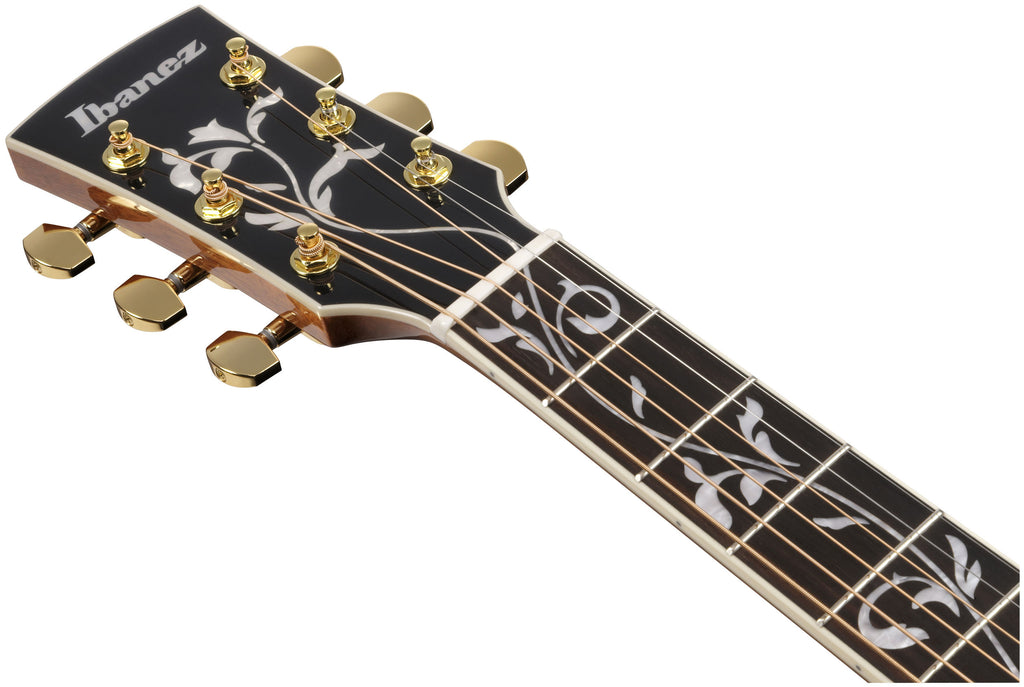 Ibanez AC391RCE - Black Top, Natural High Gloss