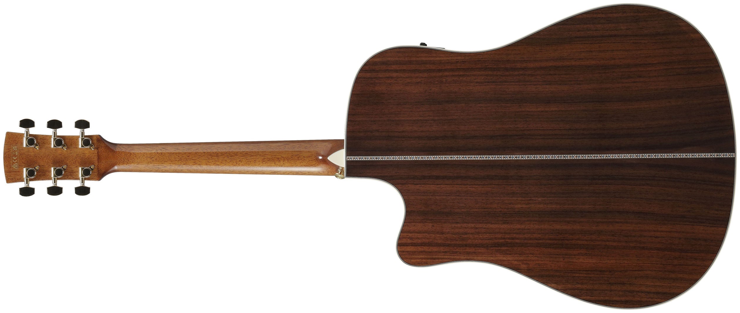 Ibanez AW391RCE - Black Top, Natural High Gloss