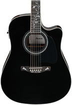 Ibanez AW391RCE - Black Top, Natural High Gloss