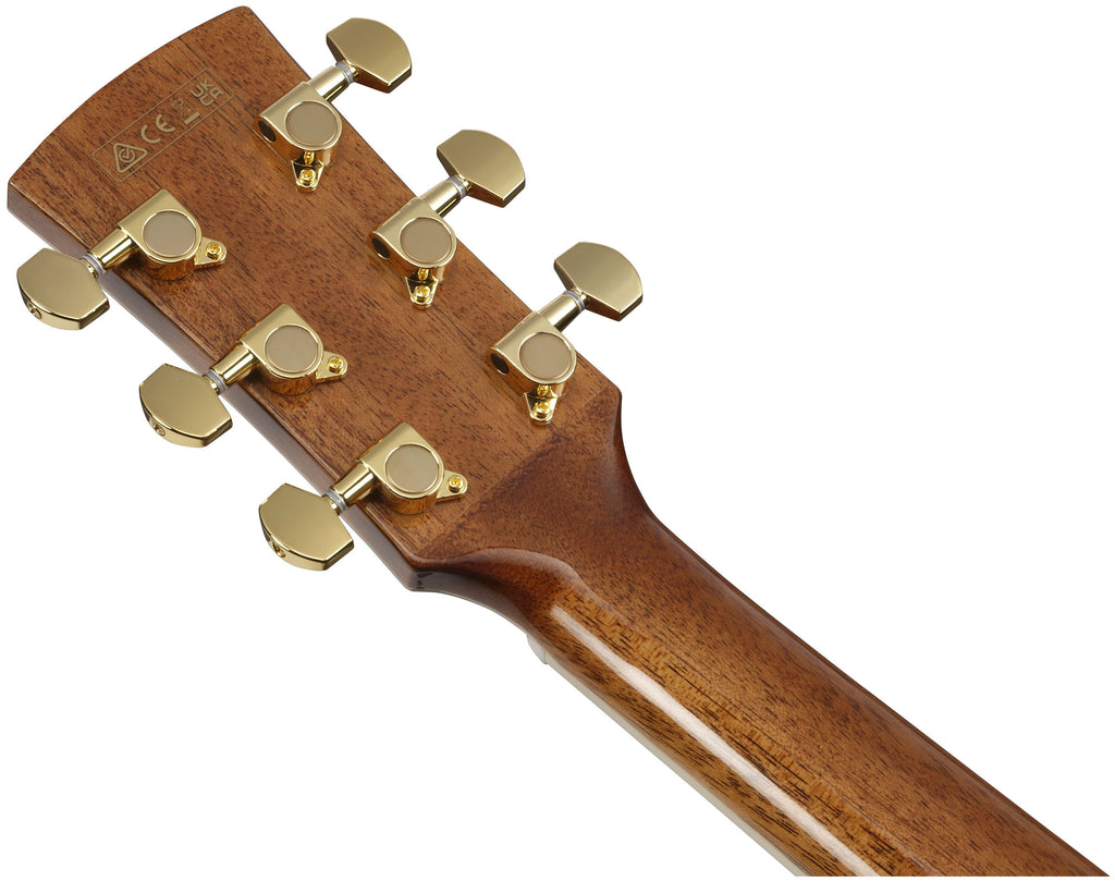 Ibanez AW391RCE - Black Top, Natural High Gloss
