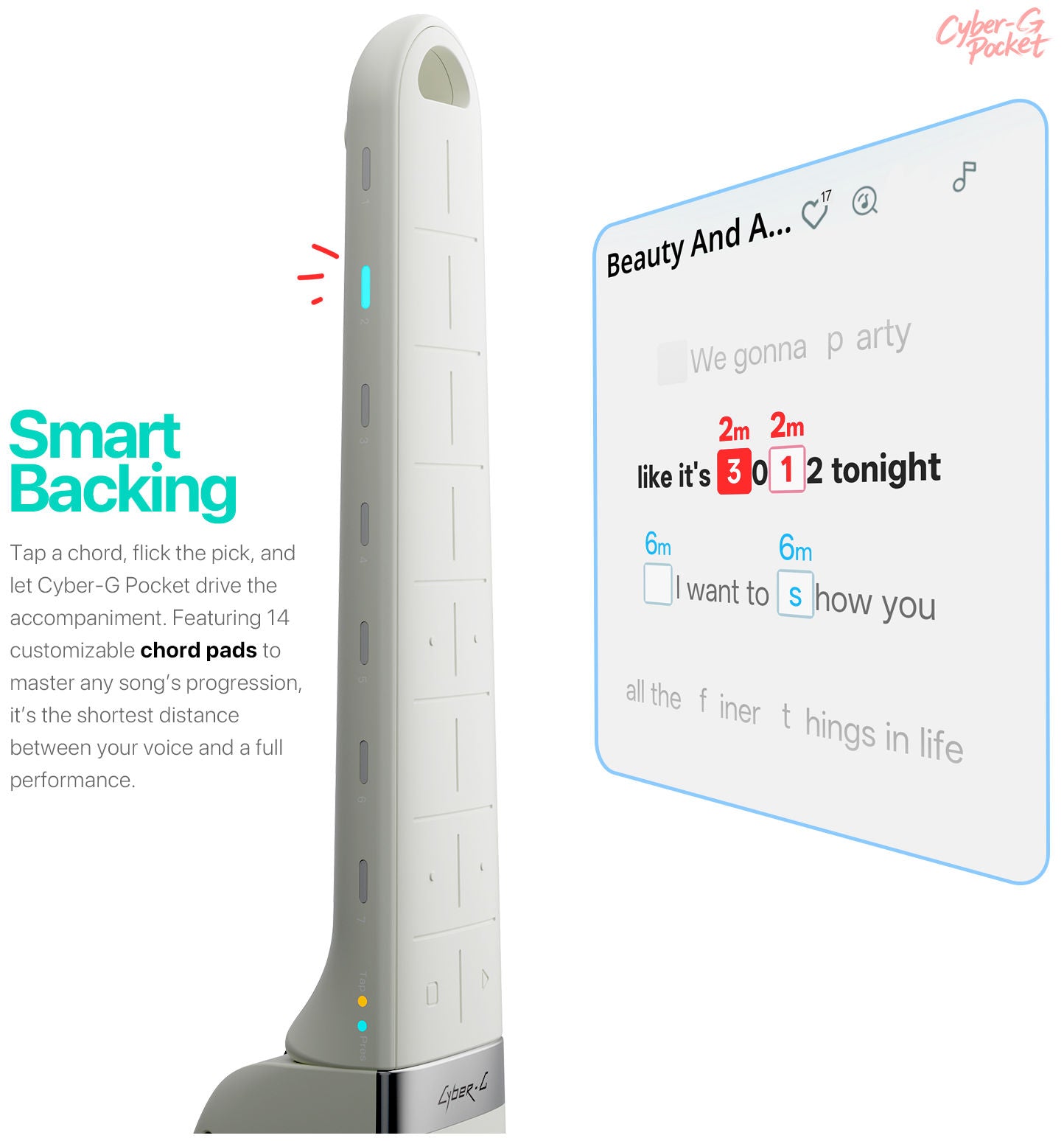 Enya Music Cyber G- Pocket - White