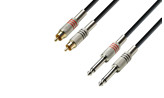 2x RCA - 2x J6,3 TS