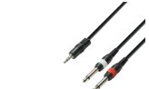 1x J3,5 stereo - 2x mono J6,3TS / XLR