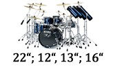 22“; 12“, 13“; 16“