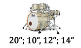 20“; 10“, 12“; 14“