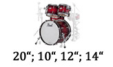 20“; 10“, 12“; 14“