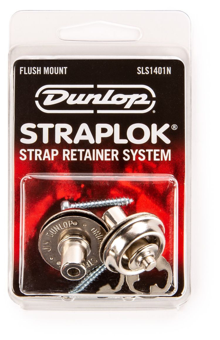 Galerijní obrázek č.3 Zámky na popruh DUNLOP Straplok Strap Retainers Flush Mount - Nickel