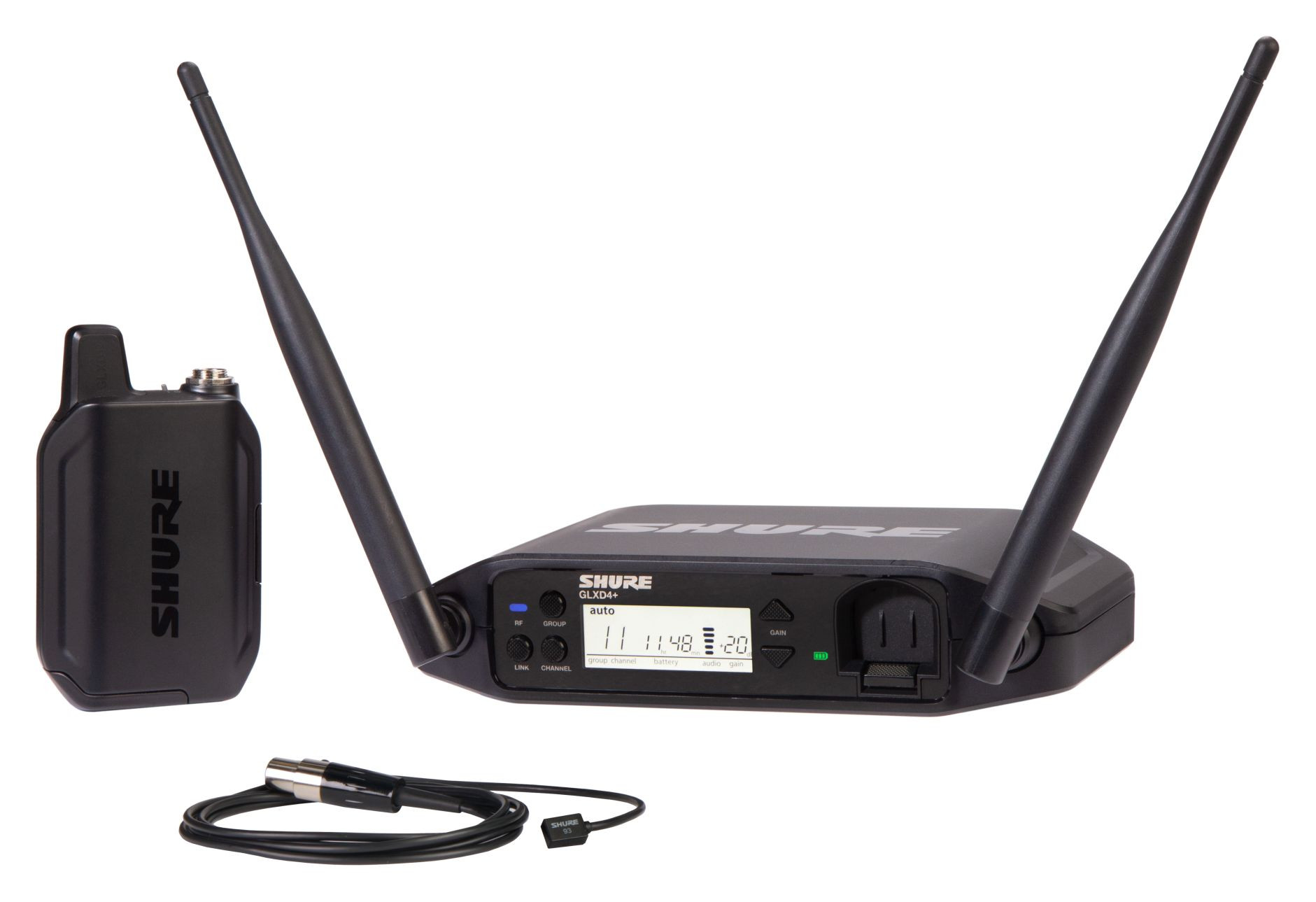 Hlavní obrázek S klopovým mikrofonem (lavalier) SHURE GLXD14+/93