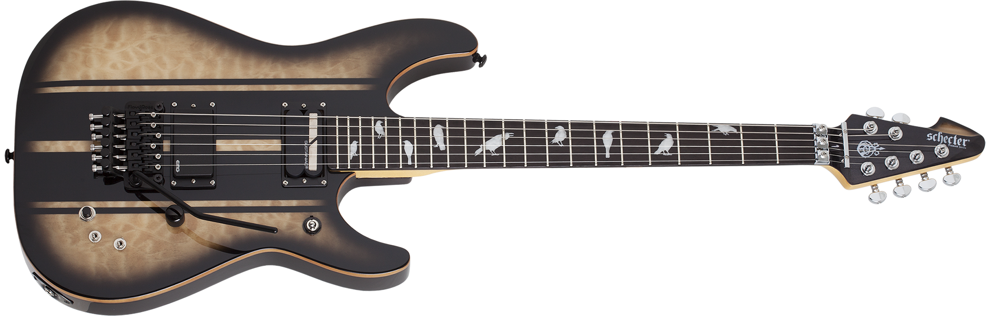 Hlavní obrázek Superstrat SCHECTER DJ Ashba - Natural Black Burst