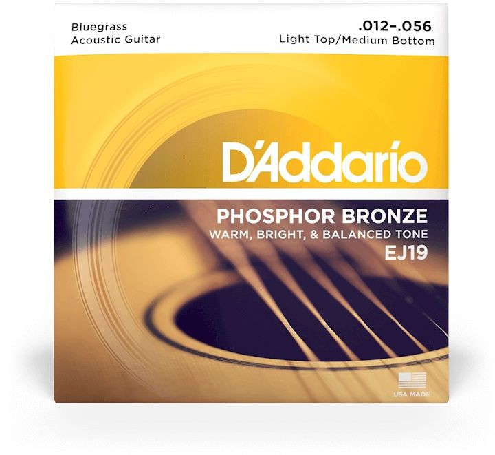 Hlavní obrázek Tvrdost .012 D'ADDARIO EJ19 Phosphor Bronze Low Top/ Medium Heavy - .012 - .056