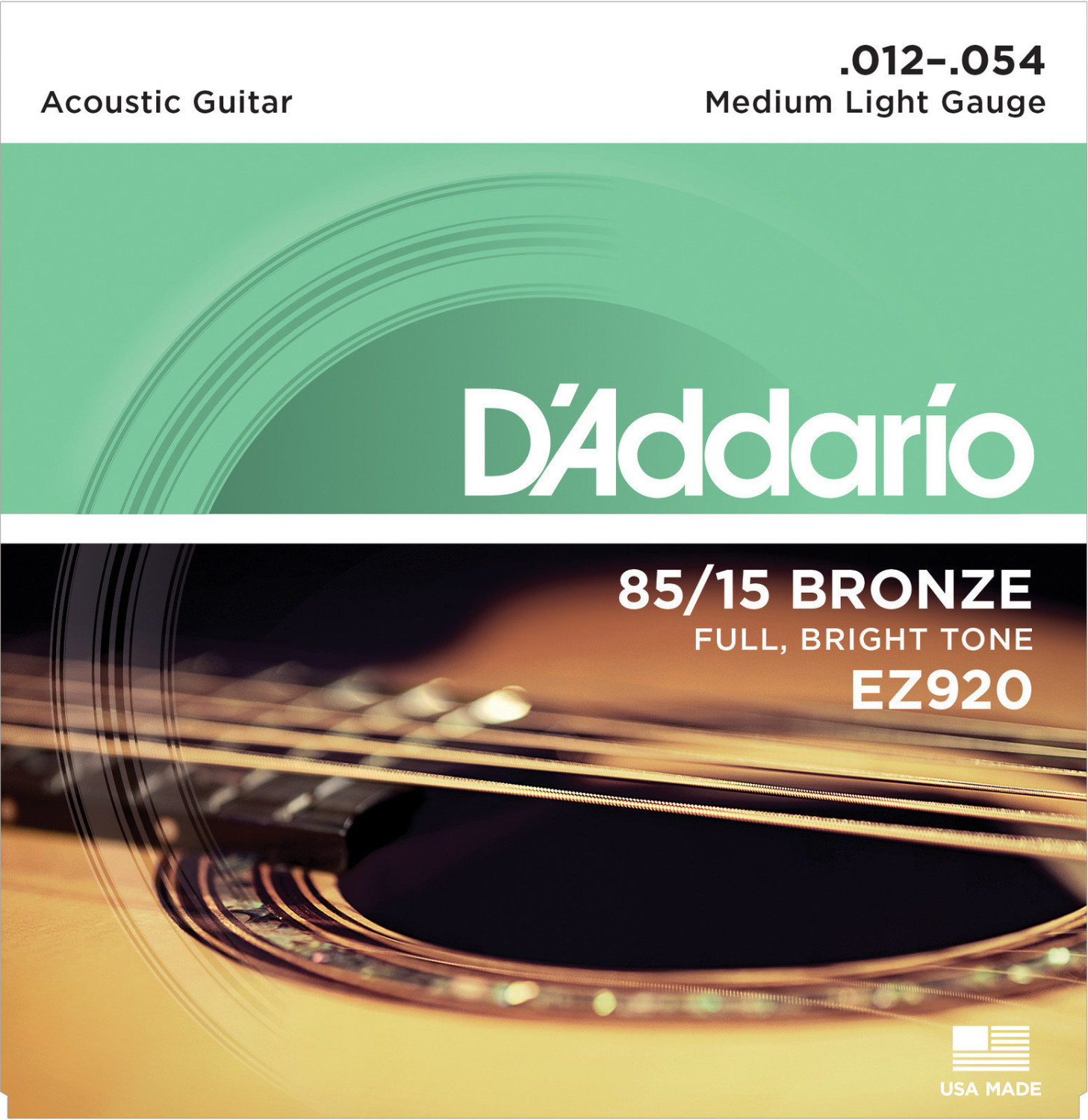 Hlavní obrázek Tvrdost .012 D'ADDARIO EZ920 80/15 Bronze Mid Light - .012 - .054