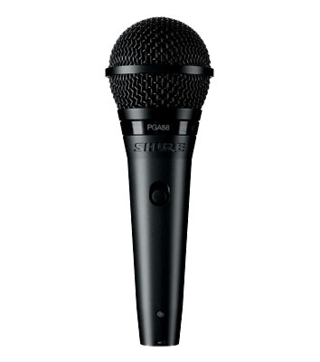 Galerijní obrázek č.4 Dynamické pódiové vokální mikrofony SHURE PGA58-XLR (PG ALTA)