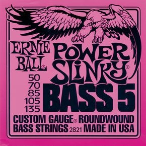 Hlavní obrázek Tvrdost .050 ERNIE BALL P02821 Power Slinky Bass-5 50-135