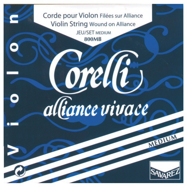 Hlavní obrázek Struny SAVAREZ 800MB Corelli Alliance Vivace Violin Set - Medium