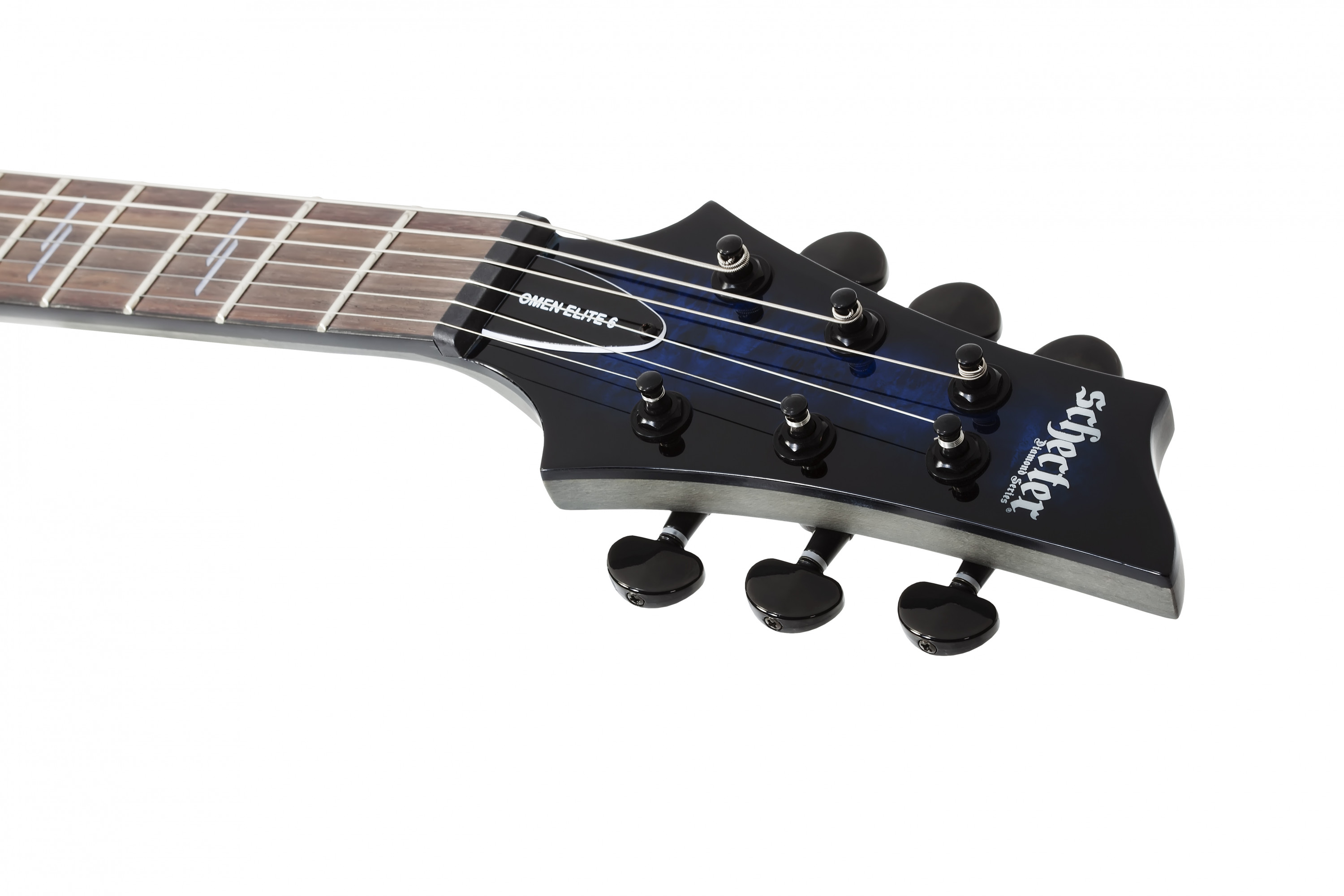 Galerijní obrázek č.9 Superstrat SCHECTER Omen Elite-6 - See-Thru Blue Burst