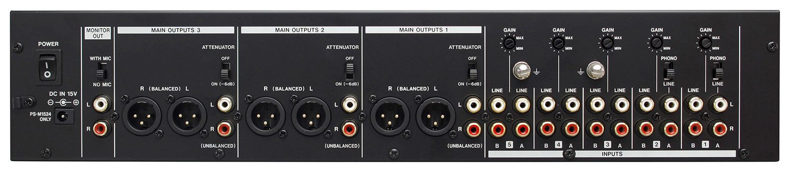 Galerijní obrázek č.1 Rackové, zónové a automatické mixážní pulty TASCAM MZ-223