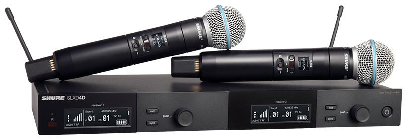 Hlavní obrázek Mikrofony SHURE SLXD24D/B58-H56 518-562MHz