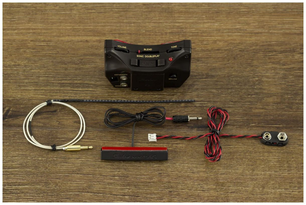 Galerijní obrázek č.1 Ostatní snímače, kytarová elektronika SHADOW SH SONIC DP Doubleplay Acoustic Pickup & Preamp