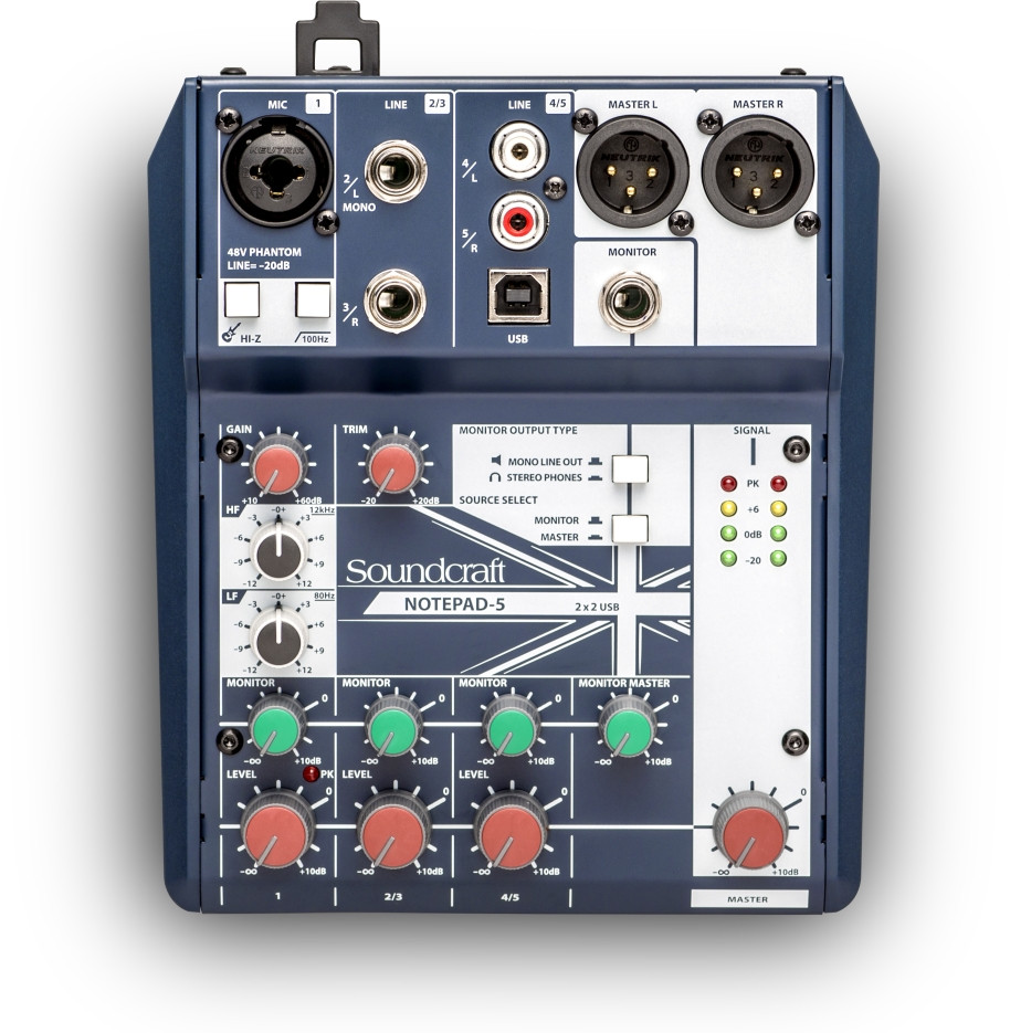 Hlavní obrázek Mixážní pulty s efektem SOUNDCRAFT Notepad-5