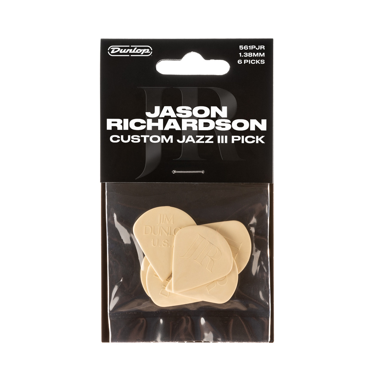 Galerijní obrázek č.3 Tvrdost do 2.0 DUNLOP 561PJR Jason Richardson Custom JAZZ III Pick