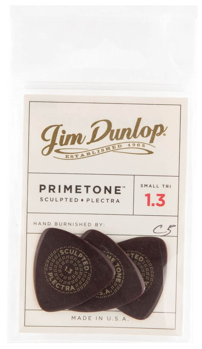 Galerijní obrázek č.2 Tvrdost do 2.0 DUNLOP Primetone Small Triangle Smooth Pick 1.3 mm 3 ks