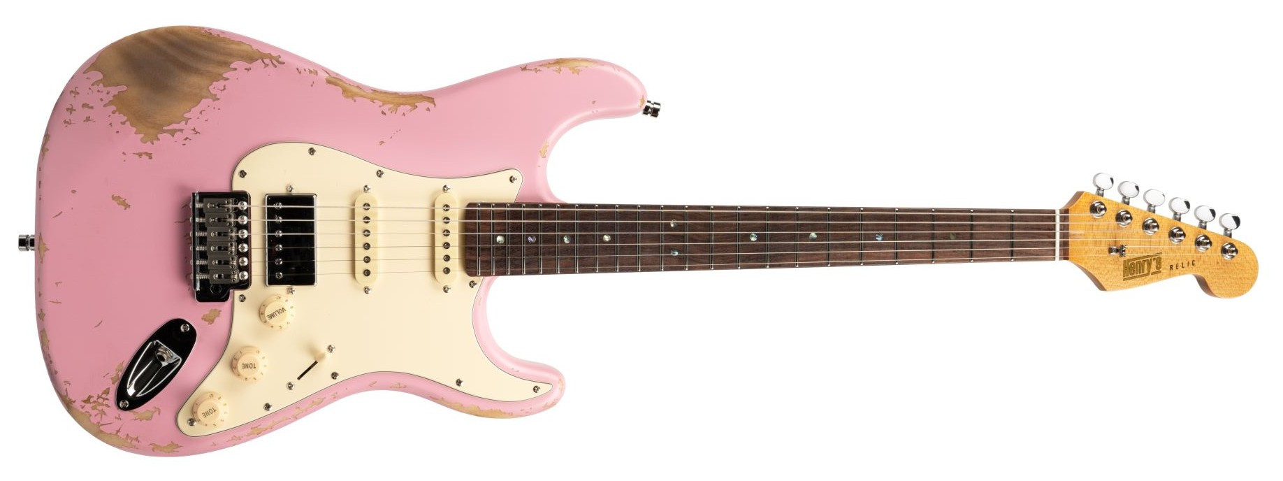 Hlavní obrázek Elektrické kytary HENRY’S Snake ST-1 Boa - Pink Aged B-Stock