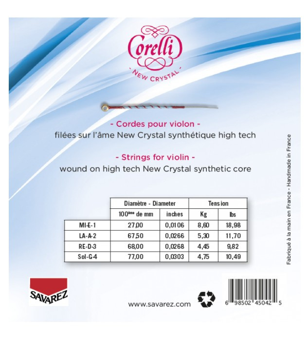 Galerijní obrázek č.1 Struny SAVAREZ 702M Corelli New Crystal A2 - Medium