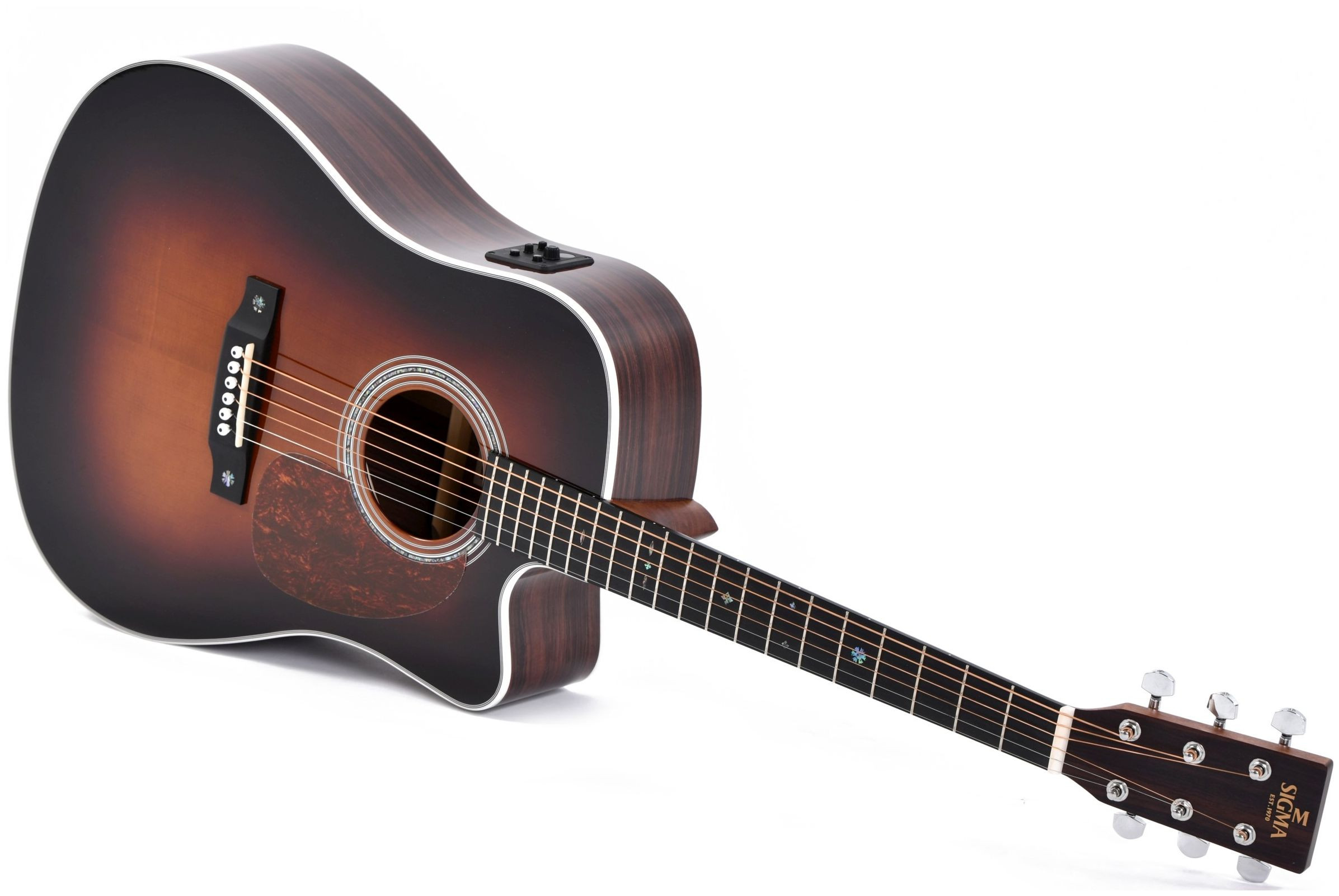 Hlavní obrázek Dreadnought SIGMA GUITARS DTC-1E-SB - Sunburst