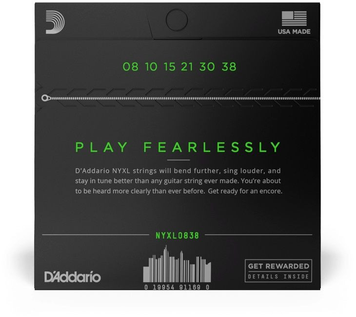 Galerijní obrázek č.1 Tvrdost .008 D'ADDARIO NYXL Extra Super Light 08-38