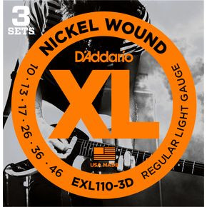 Hlavní obrázek Tvrdost .010 D'ADDARIO EXL110-3D Regular Light - .010 - .046