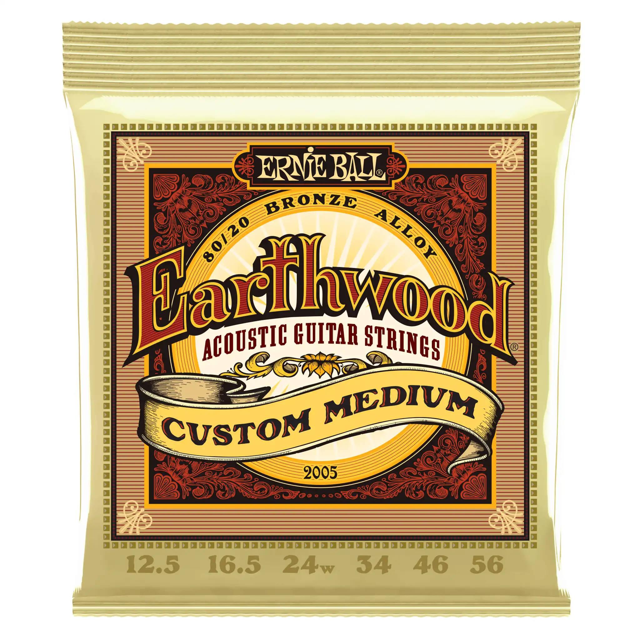 Hlavní obrázek Tvrdost .012 ERNIE BALL 2005 Earthwood Custom Medium 80/20 Bronze .012.5 - .056