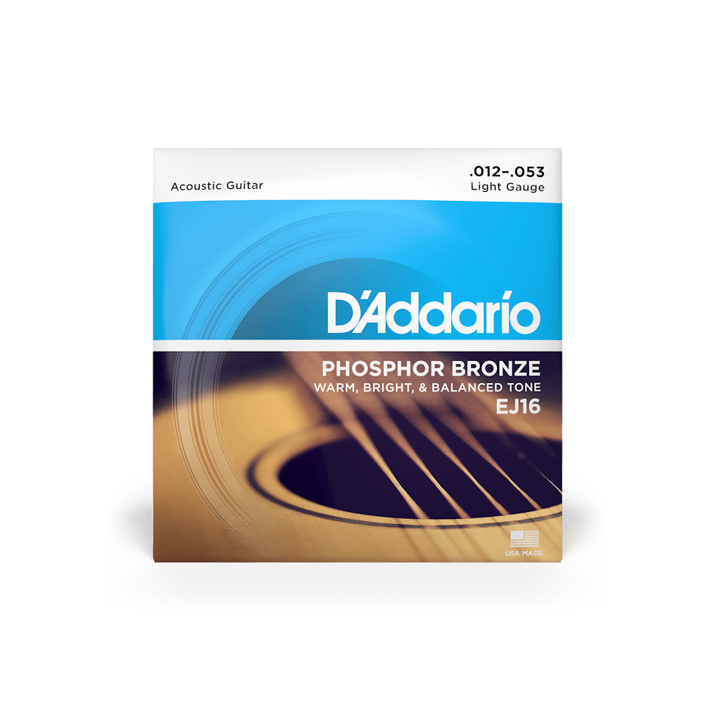 Hlavní obrázek Tvrdost .012 D'ADDARIO EJ16 Phosphor Bronze Light - .012 - .053