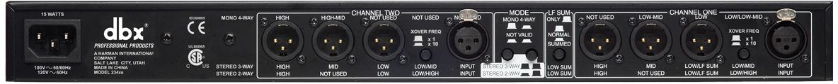 Galerijní obrázek č.1 Speaker management a crossovery DBX 234XS