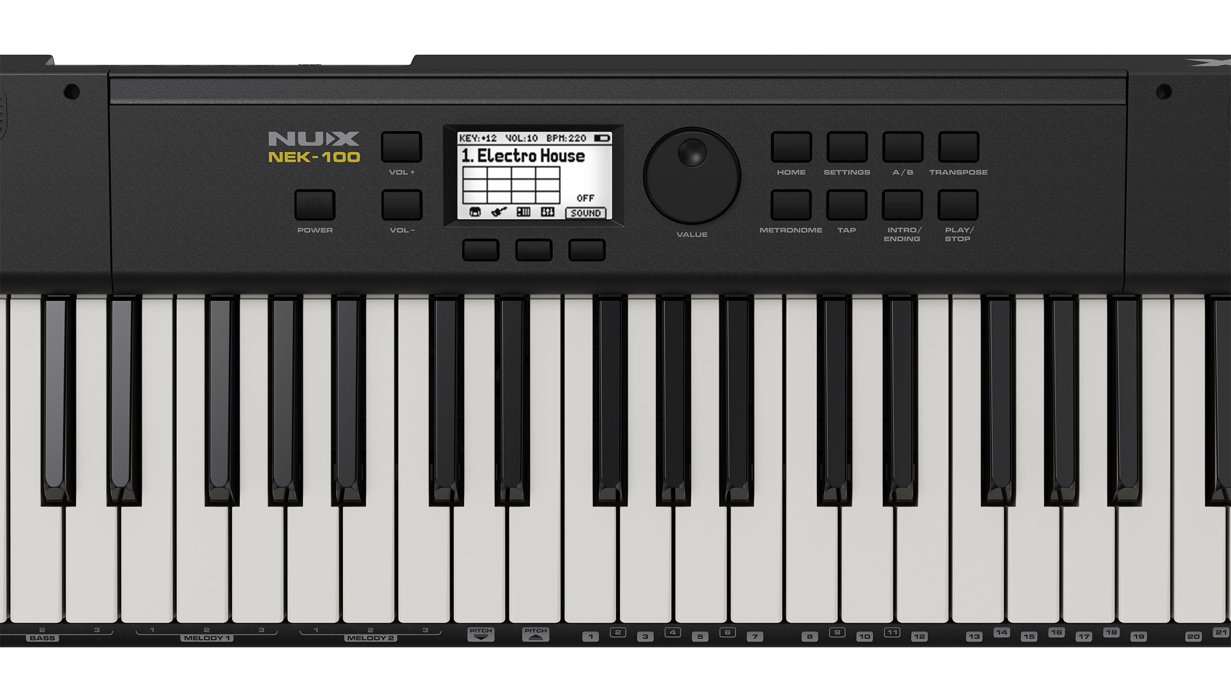Galerijní obrázek č.6 Keyboardy s dynamikou NUX NEK-100