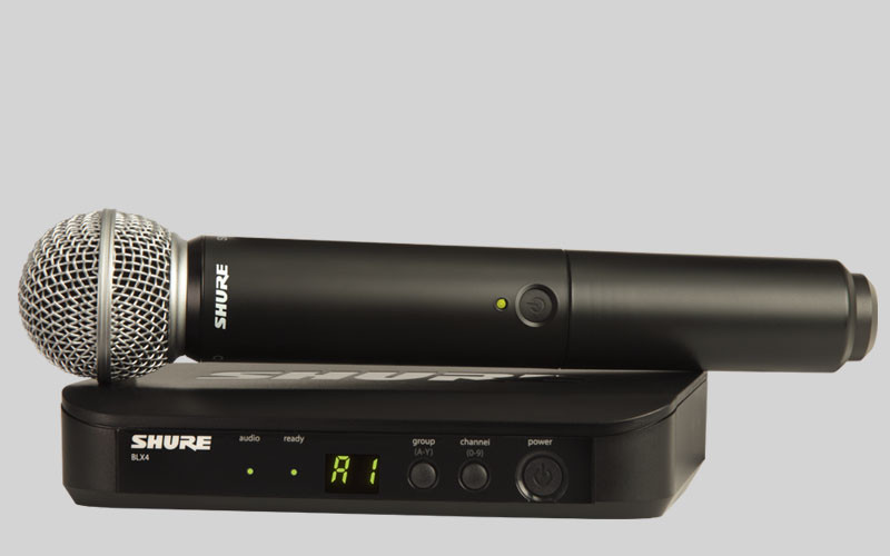 Galerijní obrázek č.3 S ručním mikrofonem SHURE BLX24E/SM58 K3E 606 - 630 MHz