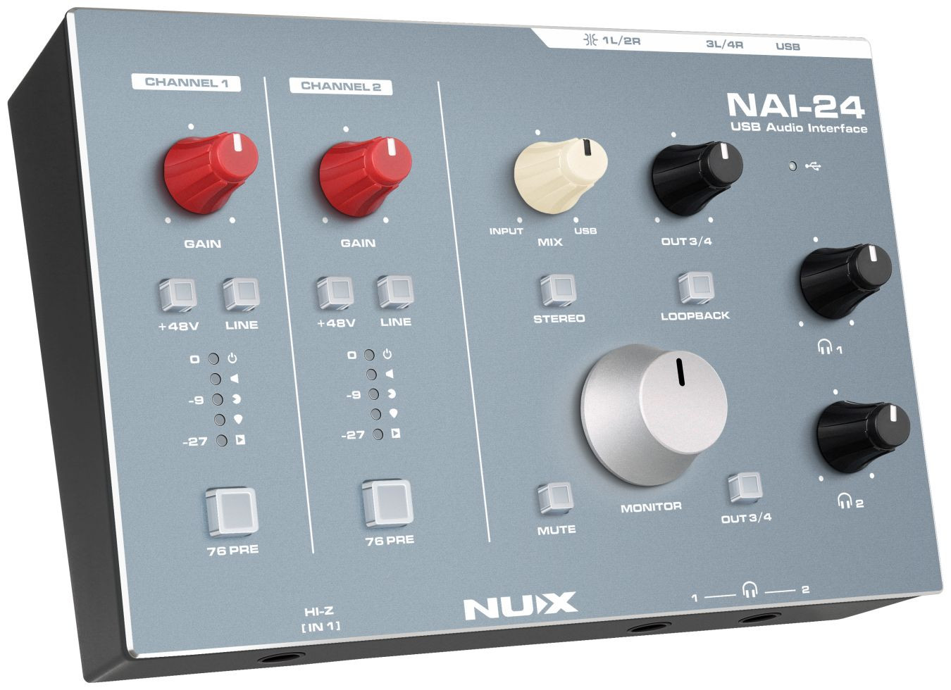 Galerijní obrázek č.11 USB zvukové karty NUX NAI-24 USB Audio Interface