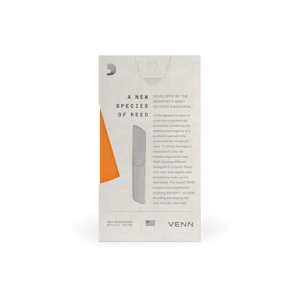 Galerijní obrázek č.2 Tenor saxofon D'ADDARIO VTS0130G2 VENN Gen. 2 - Tenor Saxophone Reed 3.0