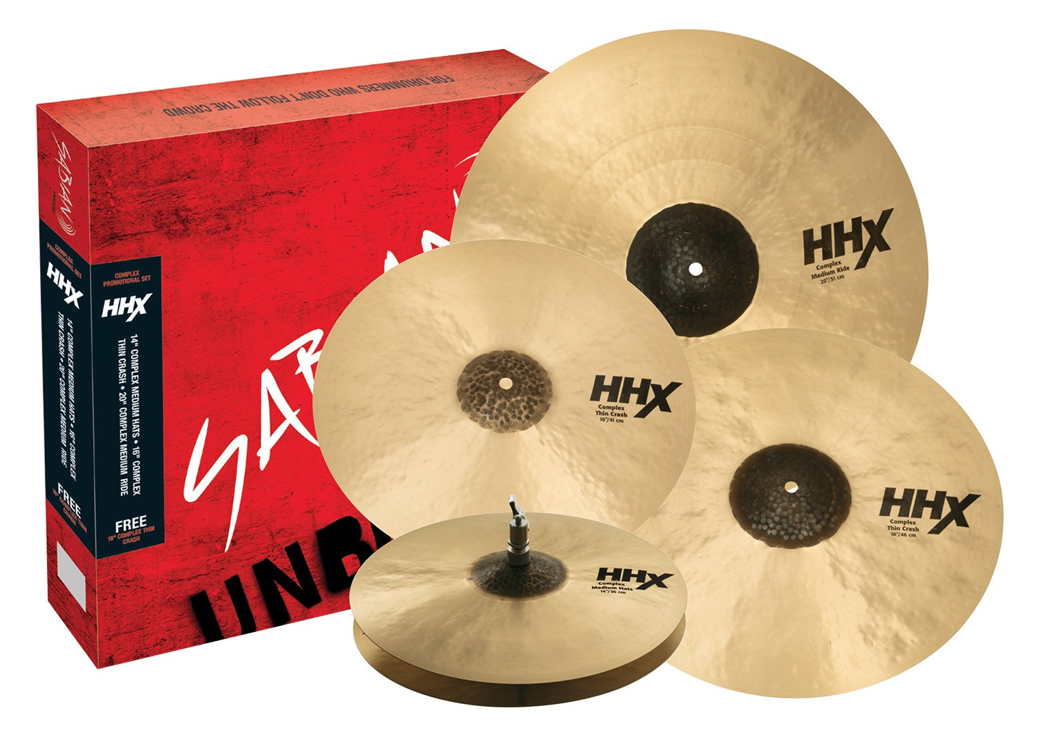 Hlavní obrázek Činelové sady SABIAN HHX Complex Promotional Set