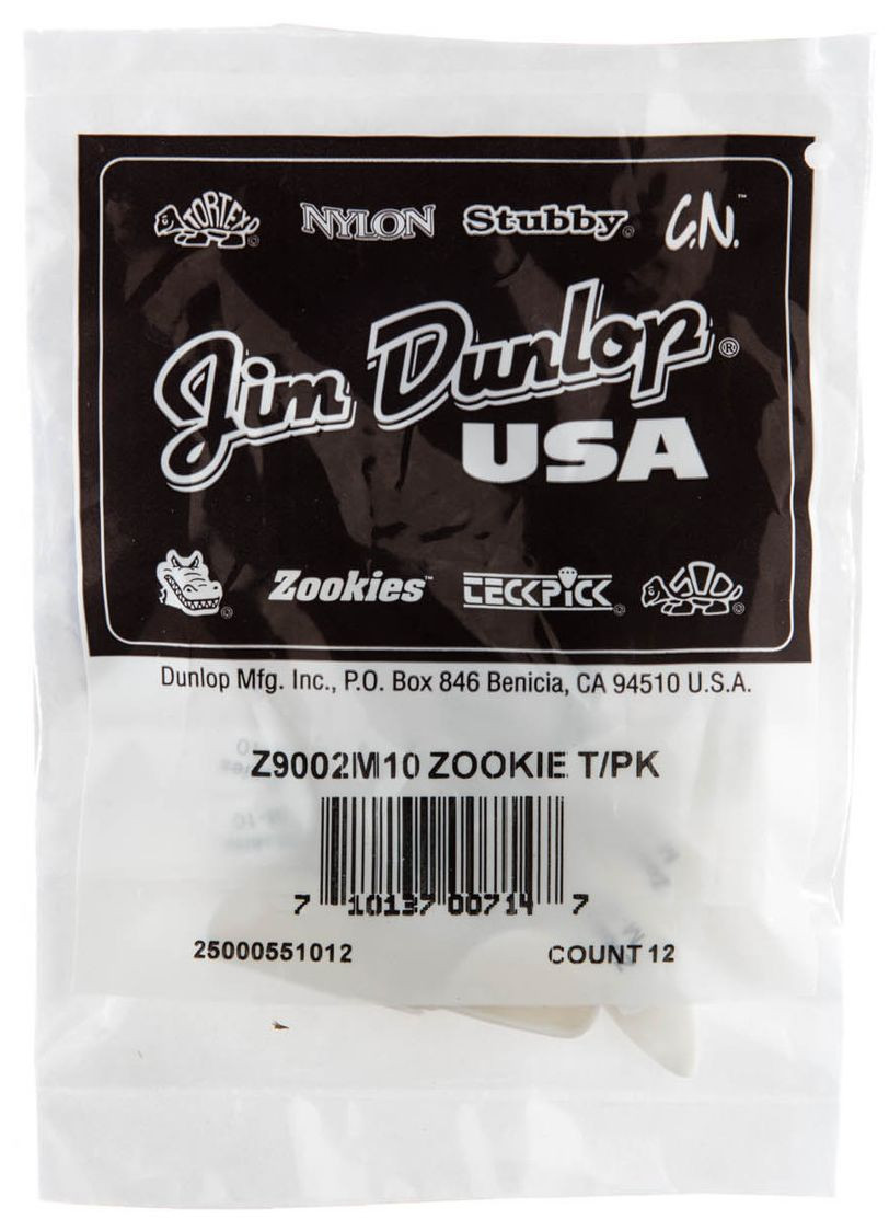 Galerijní obrázek č.1 Prstýnky DUNLOP Zookies Medium Thumbpicks 10 Degree Angle
