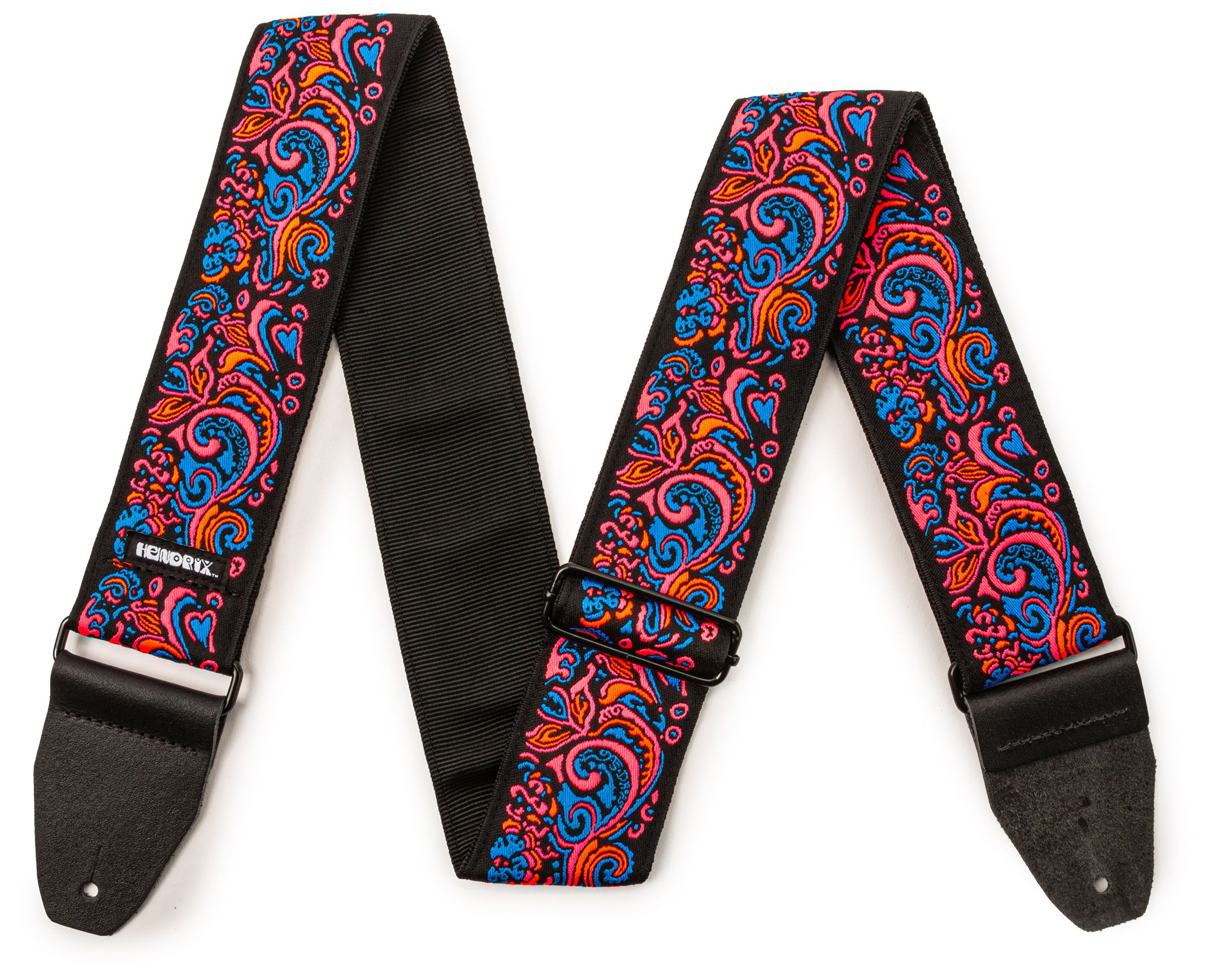 Galerijní obrázek č.1 Nylonové/textilní DUNLOP Jimi Hendrix Blacklight Love Drops Pink Strap