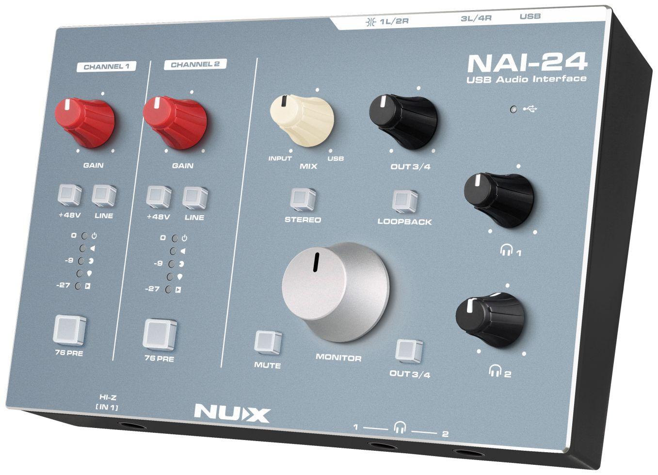 Galerijní obrázek č.12 USB zvukové karty NUX NAI-24 USB Audio Interface