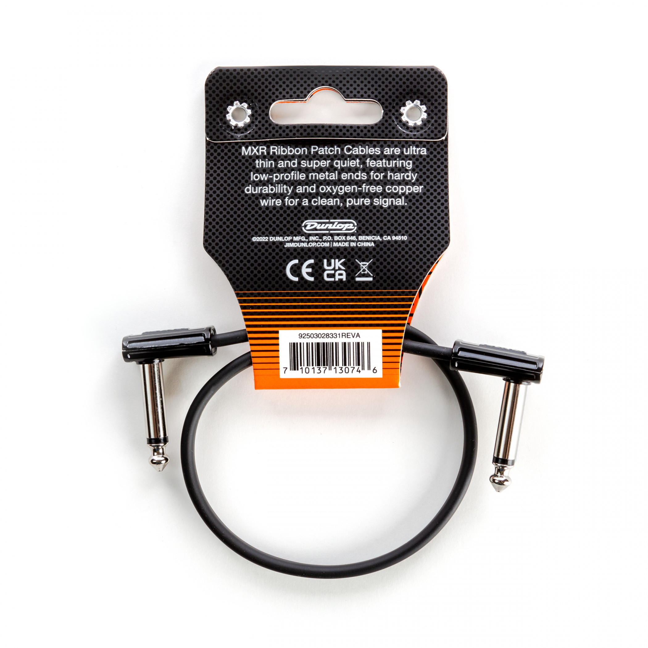 Galerijní obrázek č.2 do 1 m DUNLOP MXR RIBBON PATCH CABLE 0,3m, propojovací kabel