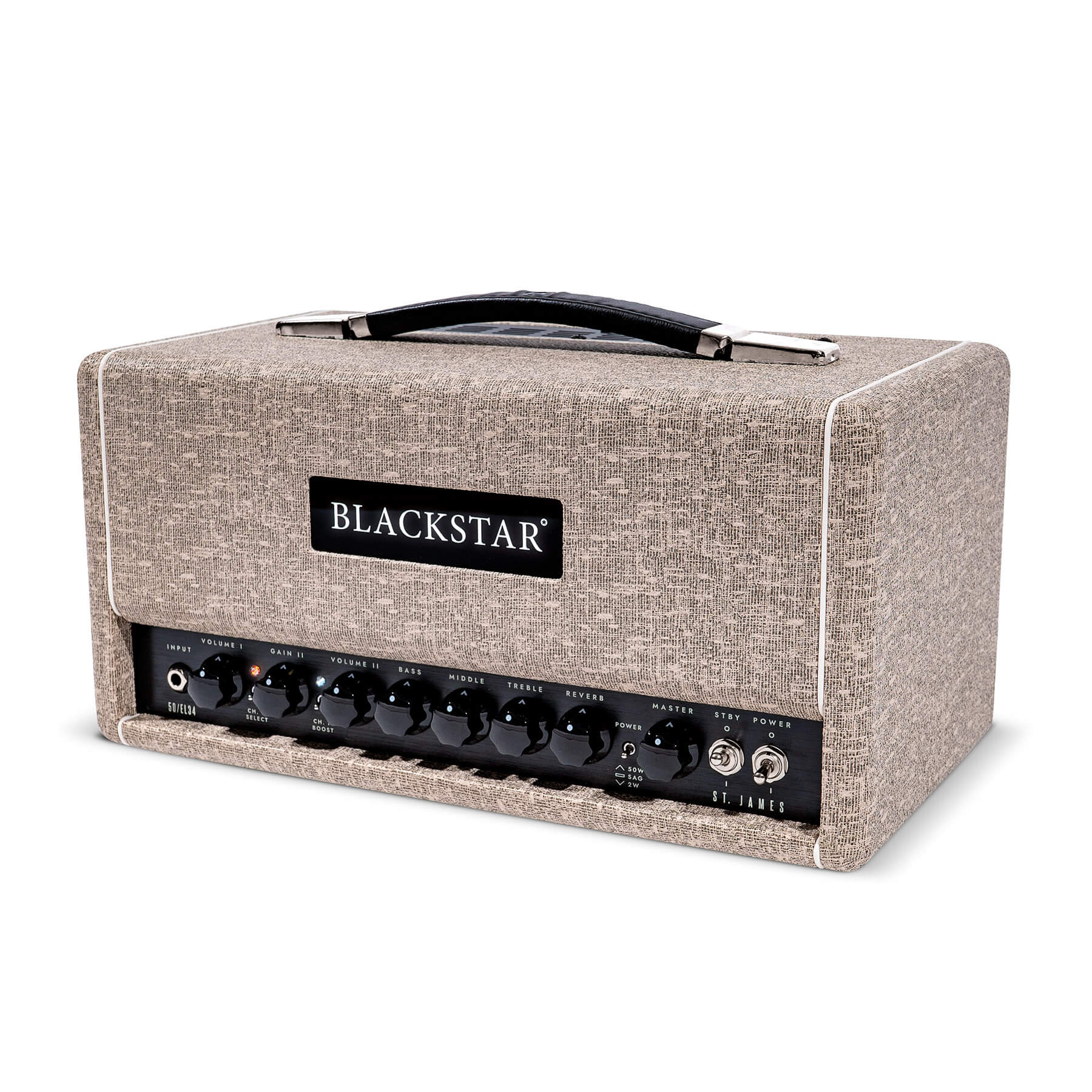 Galerijní obrázek č.1 Lampové zesilovače BLACKSTAR St. James 50 EL34 Head - Fawn