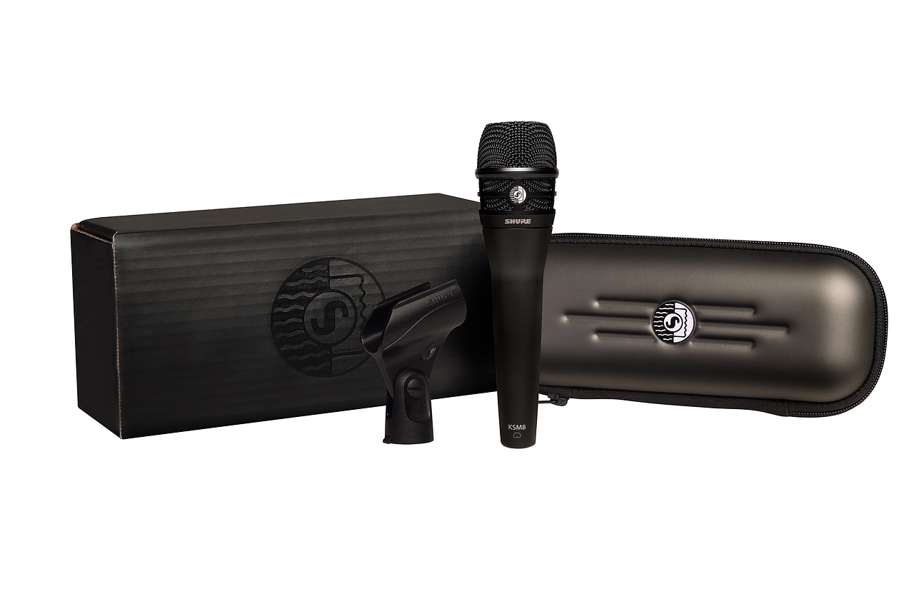 Galerijní obrázek č.3 Dynamické pódiové vokální mikrofony SHURE KSM8 Black