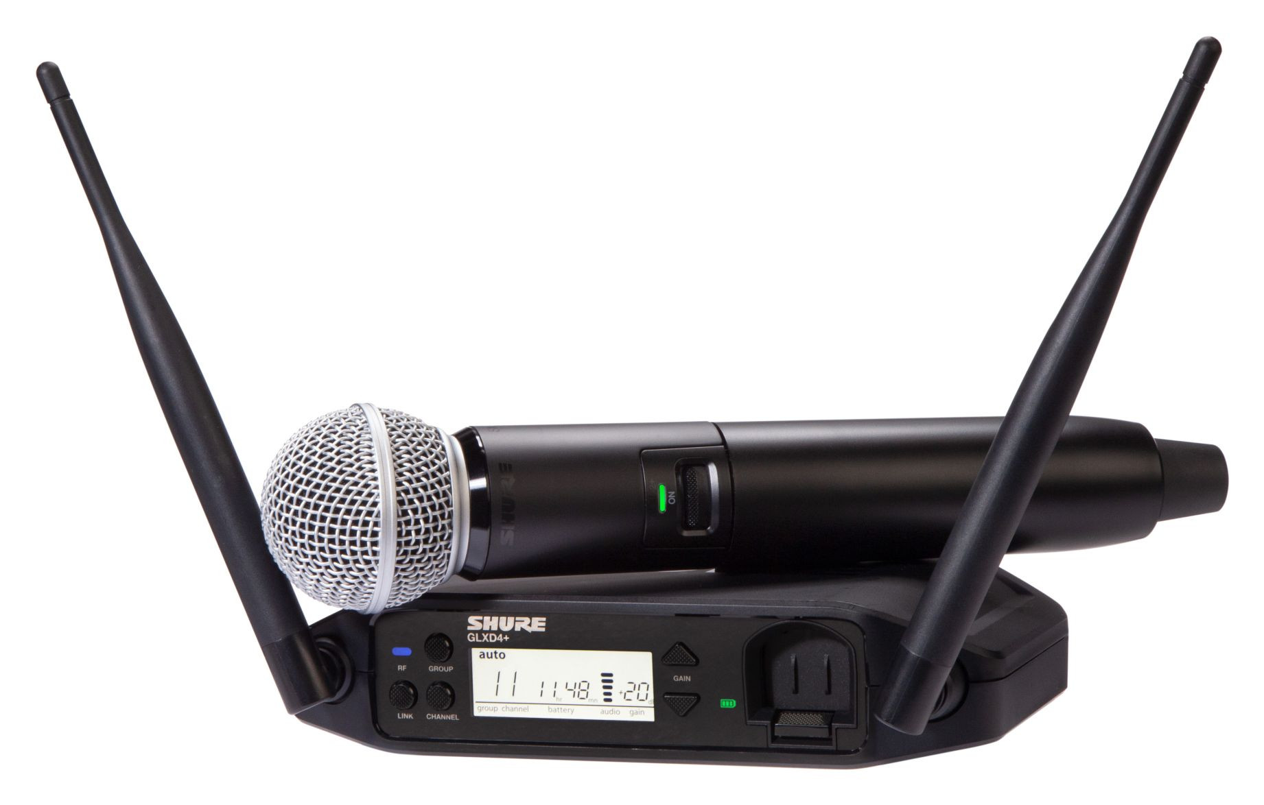 Hlavní obrázek S ručním mikrofonem SHURE GLXD24+/SM58