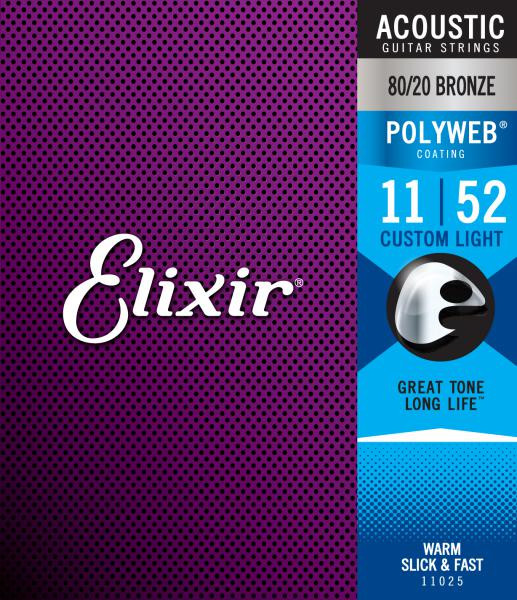 Hlavní obrázek Tvrdost .011 ELIXIR 11025 Custom Light .11 - .52