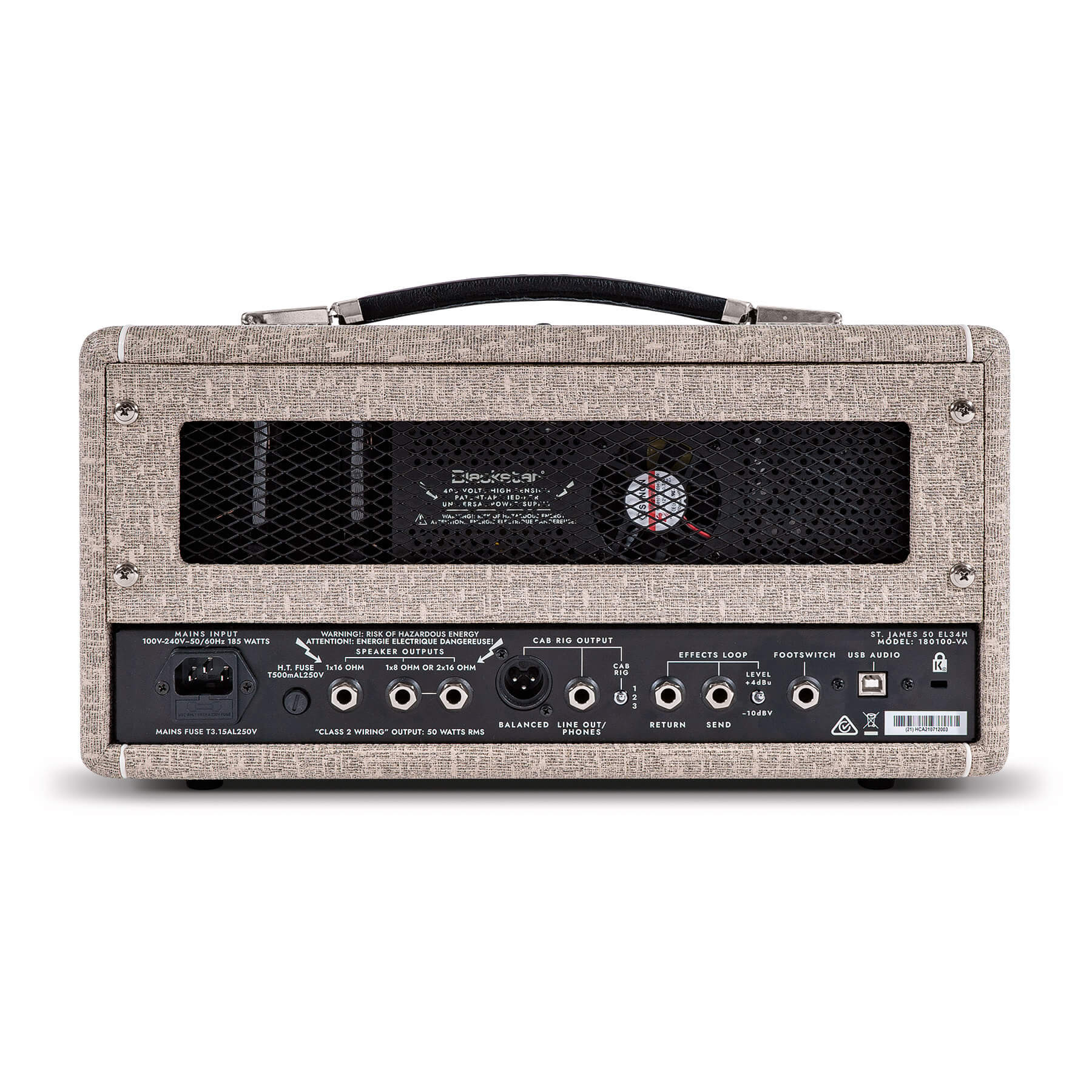 Galerijní obrázek č.3 Lampové zesilovače BLACKSTAR St. James 50 EL34 Head - Fawn