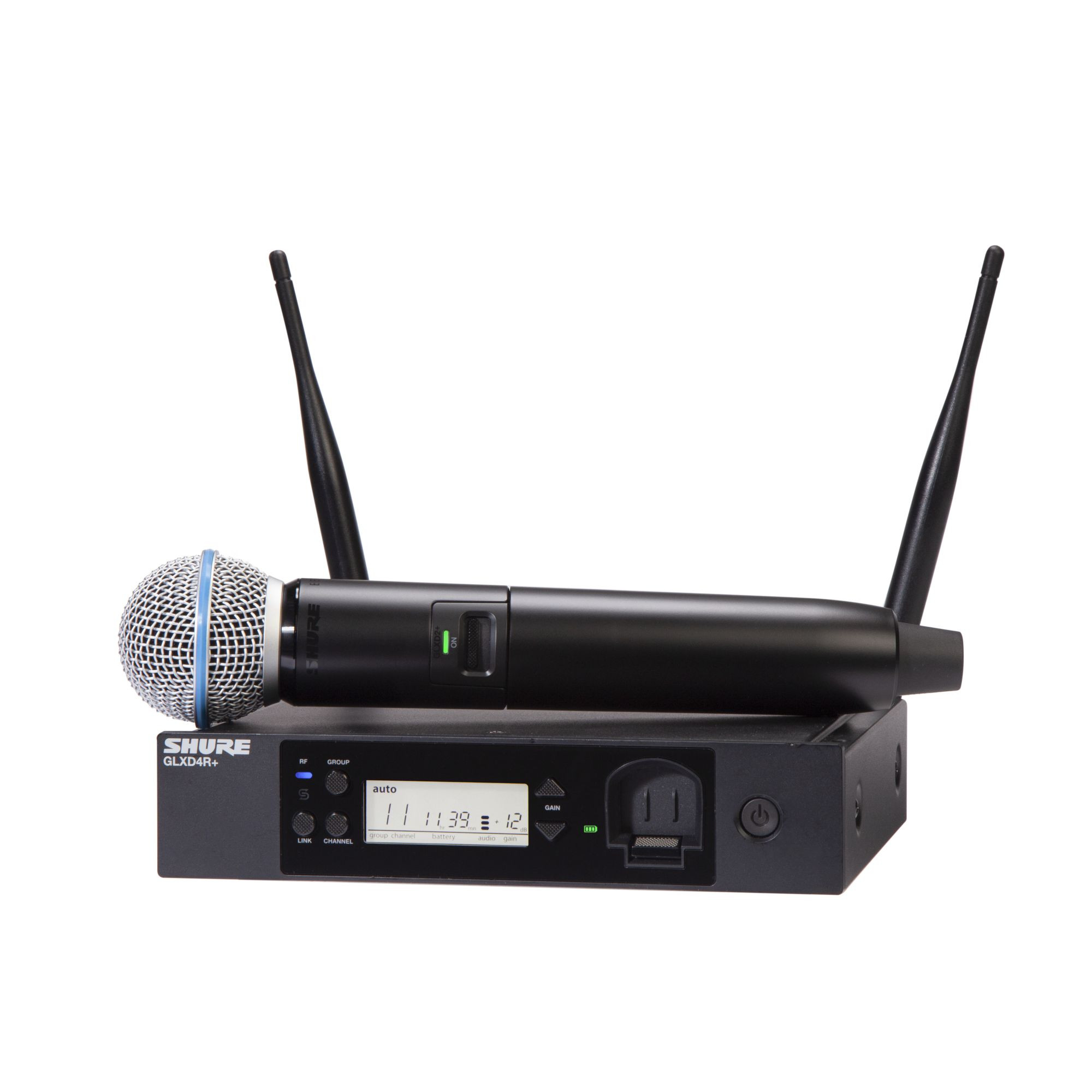 Galerijní obrázek č.8 S ručním mikrofonem SHURE GLXD24R+/B58